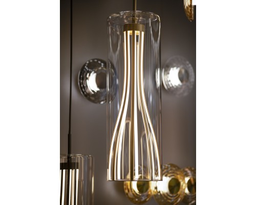 Подвес Favourite 4626-1P Striata LED*20W, 1360LM, 4000K D150*H500/1500мм