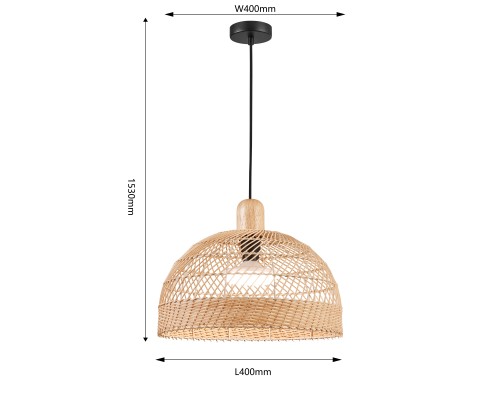 Подвес Favourite 4460-1P Plat 1*E27*60W D400*H480/1530мм