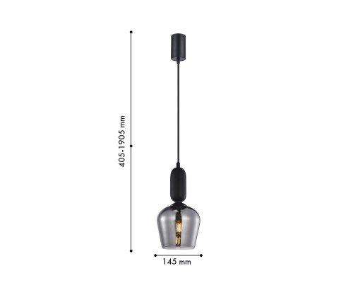Подвес F-Promo 4353-1P Dubbel 1*E27*40W D145*H405/1905мм