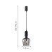 Подвес F-Promo 4353-1P Dubbel 1*E27*40W D145*H405/1905мм
