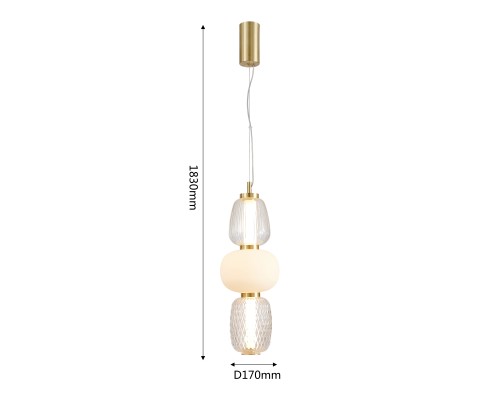 Подвес Favourite 4057-1P Bella LED*29W, 2609LM, 3000K D170*H630/1830мм