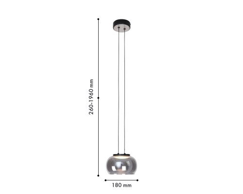 Подвес Favourite 4376-1P Trendig LED*7W, 490LM, 4000K, CRI>90 D180*H260/1960мм