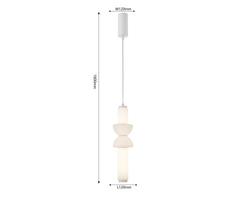 Подвес Favourite 4457-1P Prank LED*24W, 3120LM, 4000K D120*H690/1080мм