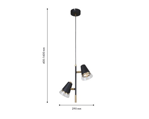 Подвес F-Promo 4618-2P Trandy 2*GU10*35W D290*H425/1600мм