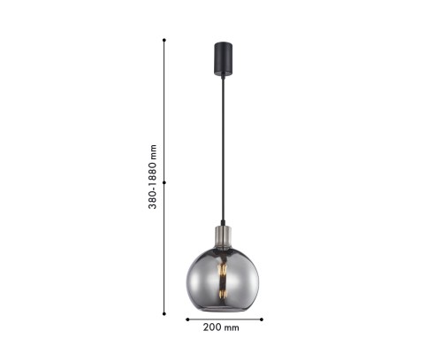 Подвес F-Promo 4355-1P Dubbel 1*E27*40W D200*H380/1880мм