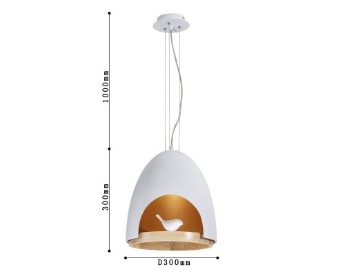 1878-1P, подвесная люстра, D300xH310/1310, 1xE27x40W