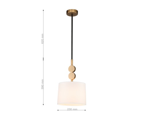 Подвес Favourite 2624-1P Roshe 1*E14*40W D230*H390/1010мм