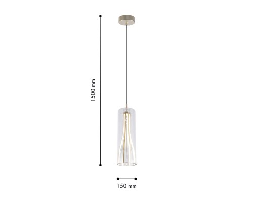Подвес Favourite 4626-1P Striata LED*20W, 1360LM, 4000K D150*H500/1500мм