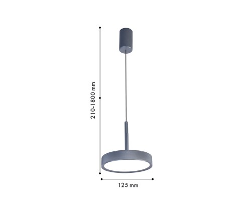 Подвес Favourite 4508-1P Piller LED*10W, 600LM, 4000K, IP20, CRI>90 D125*H210/1800мм