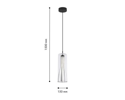Подвес Favourite 4627-1P Striata LED*20W, 1360LM, 4000K D150*H500/1500мм