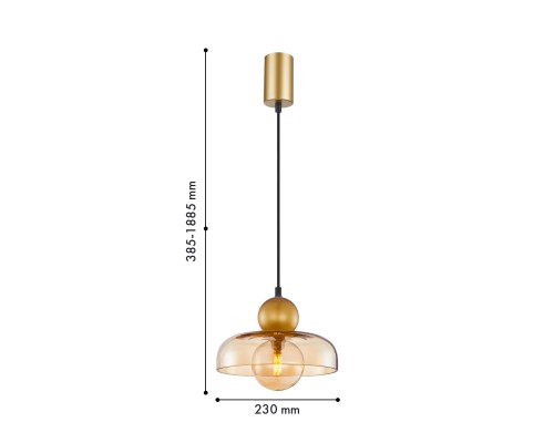 Подвес F-Promo 4350-1P Runda 1*G9LED*5W D230*H385/1885мм