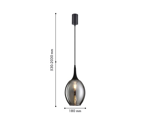 Подвес F-Promo 4361-1P Dubbel 1*E27*40W D180*H530/2030мм