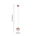 Подвес Favourite 4371-1P Luna LED*5W, 350LM, 4000K, CRI>90 D120*H250/1800мм