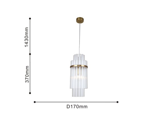 Подвес Favourite 4203-1P Rubum 1*E14*40W D170*H500/1800мм