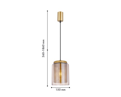 Подвес F-Promo 4346-1P Galler 1*E27*40W D150*H360/1860мм
