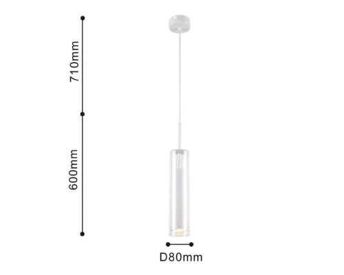 Подвес Favourite 2557-1P Aenigma 1*GU10LED*5W D80*H600/1310мм