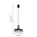 Подвес Favourite 4273-2P cementita 1*E27*60W D250*H280/1780мм