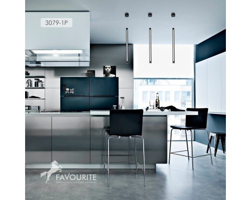 Подвес Favourite 3079-1P Lamba LED*15W, 800LM, 4000K, IP20 D70*H562/1500мм