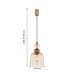 Подвес F-Promo 4341-1P Vinglas 1*E27*40W D160*H445/1945мм