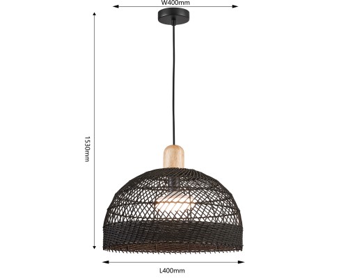 Подвес Favourite 4461-1P Plat 1*E27*60W D400*H480/1530мм