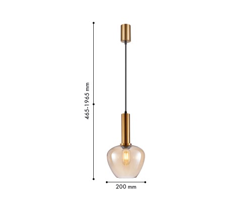 Подвес F-Promo 4356-1P Dubbel 1*E27*40W D200*H465/1965мм