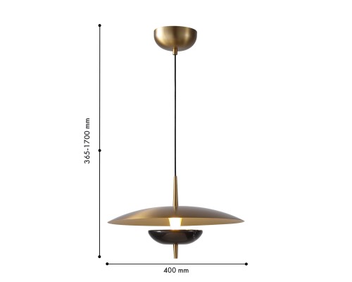 Подвес Favourite 4246-1P Marmo LED*20W, 1300LM, 4000K D400*H365/1700мм
