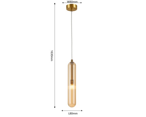 Подвес Favourite 4455-1P Stalactit 1*G9*28W D60*H480/1630мм