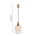 Подвес F-Promo 4354-1P Dubbel 1*E27*40W D200*H380/1880мм