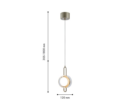 Подвес Favourite 4334-2P Yo-yo 2*LED*4W, 640LM, 4000K D120*H355/1800мм