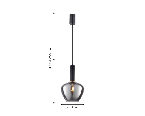 Подвес F-Promo 4357-1P Dubbel 1*E27*40W D200*H465/1965мм