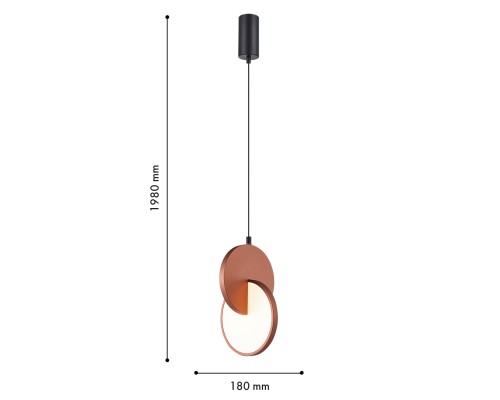 Подвес F-Promo 4607-1P Grahan LED*7W, 910LM, 3000K L180*W170*H405/1980мм