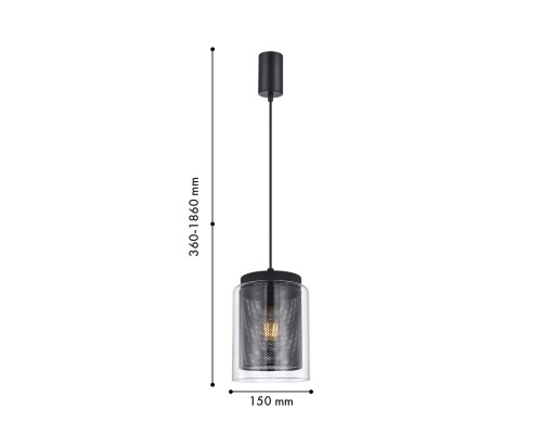 Подвес F-Promo 4347-1P Galler 1*E27*40W D150*H360/1860мм