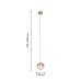 Подвес Favourite 4370-1P Luna LED*5W, 350LM, 4000K, CRI>90 D120*H250/1800мм