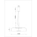 Подвес Favourite 4258-1P Brandy LED*4.8W, 530LM, 4000K D300*H315/1815мм