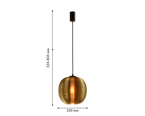 Подвес Favourite 4261-1P Riff 1*E27*40W D250*H335/1835мм
