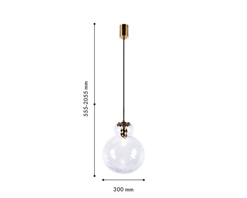 Подвес Favourite 4267-2P Ortus 1*E27*40W D300*H555/2055мм