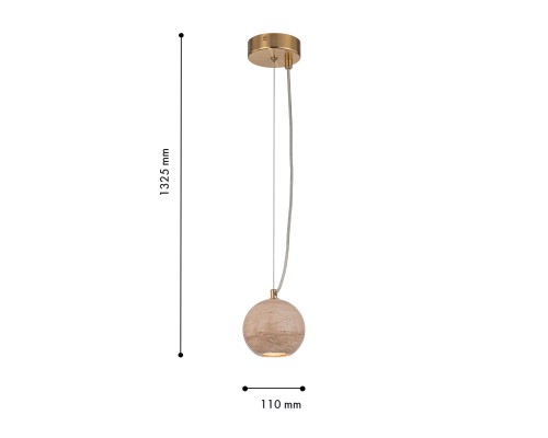 Подвес Favourite 4652-1P Limestone 1*GU10*35W D110*H125/1130мм
