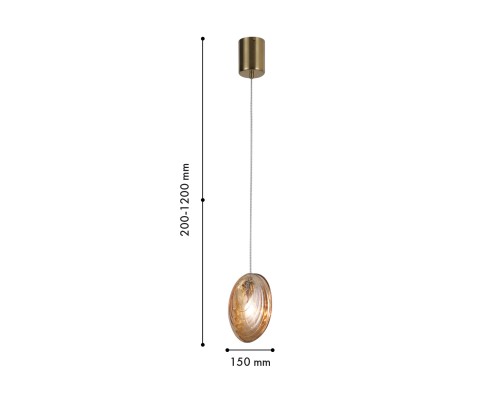 Подвес F-Promo 4485-1P Media 1*E14*60W L150*H200/1200мм