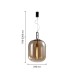 Подвес Favourite 4264-1P Canister 1*E27*40W D350*H700/2200мм