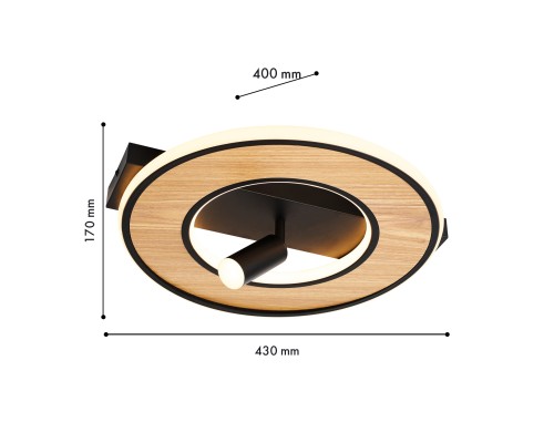 Потолочный светильник F-Promo 4438-2C Olika LED*40W, 3200LM, 3000-6000K, пульт L430*W400*H170мм