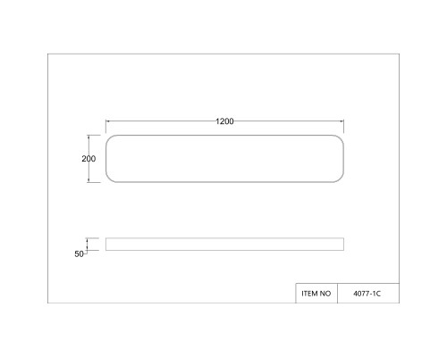 Потолочный светильник Favourite 4077-1C Piano LED*40W, 3300LM, 4000K L1200*W200*H50мм