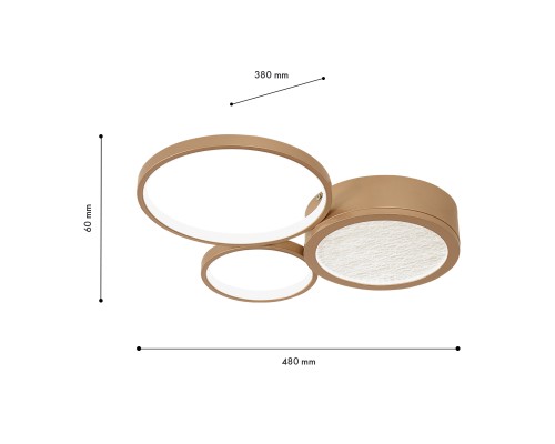 Потолочный светильник F-Promo 4681-3C Campus LED*65W 3000-7000K L480*W380*H60мм