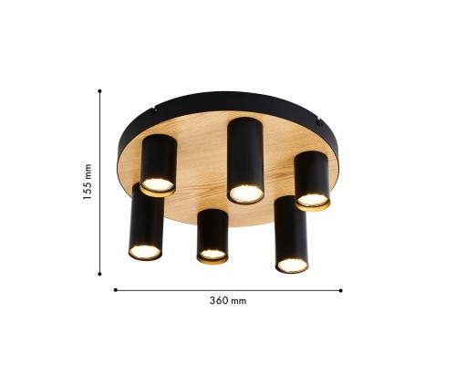 Потолочный светильник F-Promo 4431-6U Olson 6*GU10*50W D360*H155мм