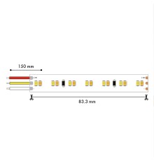 2001-62020, лента светодиодная, 5M, SMD2835, 19.8W/m, 2700-6500K, IP20