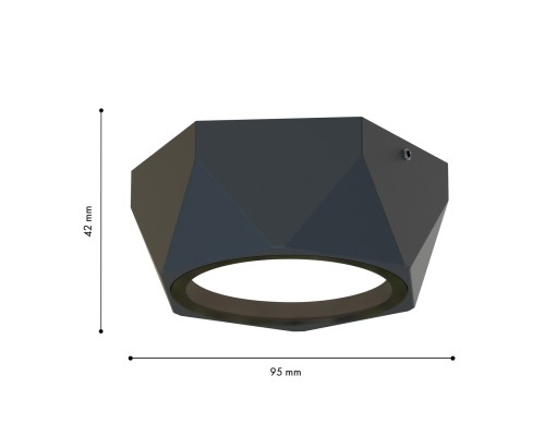 Уличный накладной светильник Favourite 4670-1U Fantum 1*GX53LED*15W, IP54 L110*W95*H42мм
