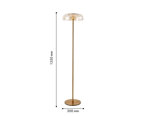 Торшер Favourite 4258-1F Brandy LED*6.6W, 720LM, 4000K, switch D300*H1350мм