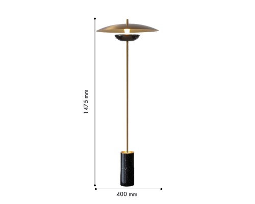 Торшер Favourite 4246-1F Marmo LED*17W, 1300LM, 4000K, switch D400*H370/1475мм