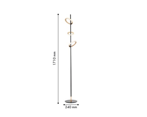Торшер Favourite 4322-3F Jongleur 2*LED*7W + 1*LED*5W, 1520LM, 4000K, switch D240*H1710мм