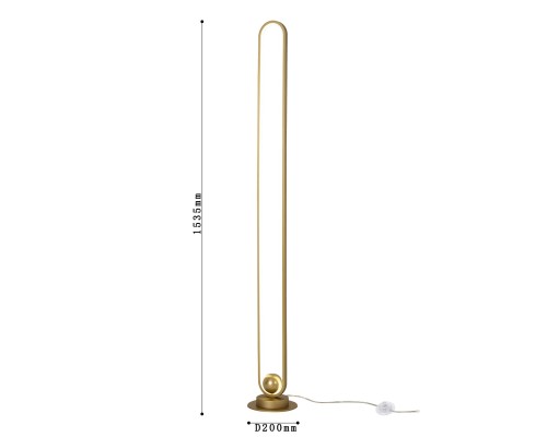 Торшер F-Promo 4221-1F Altus LED*62W, 4960LM, 4000K, выключатель D200*H1535мм