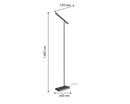 Торшер Favourite 4321-1F Celler LED*9W, 360LM, 4000K, CRI>90, switch L400*W150*H1480мм
